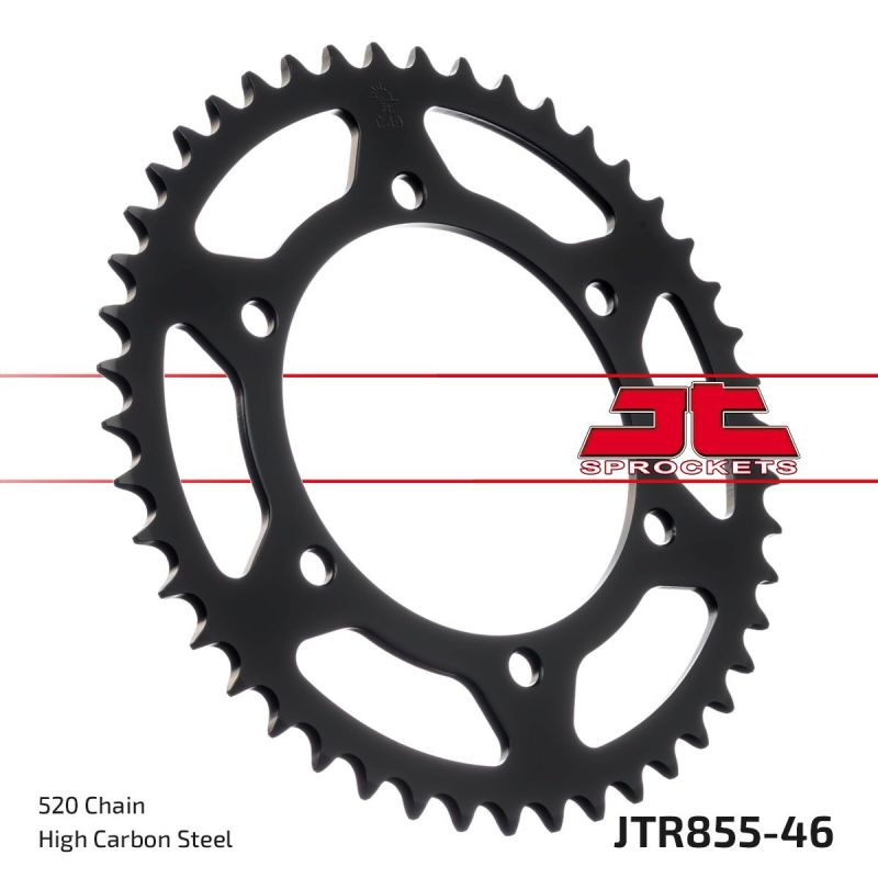 JTR855.46 REAR REPLACEMENT SPROCKET 46 TEETH 520 PITCH NATURAL STEEL