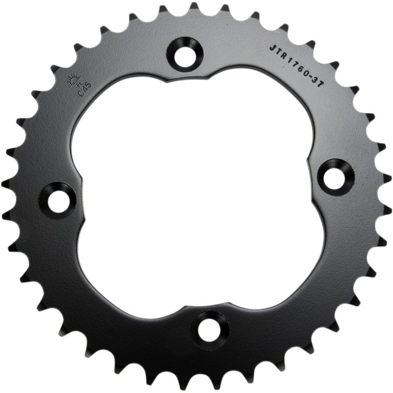 JTR1760.37 REAR REPLACEMENT SPROCKET 37 TEETH 520 PITCH NATURAL C49 HIGH CARBON STEEL