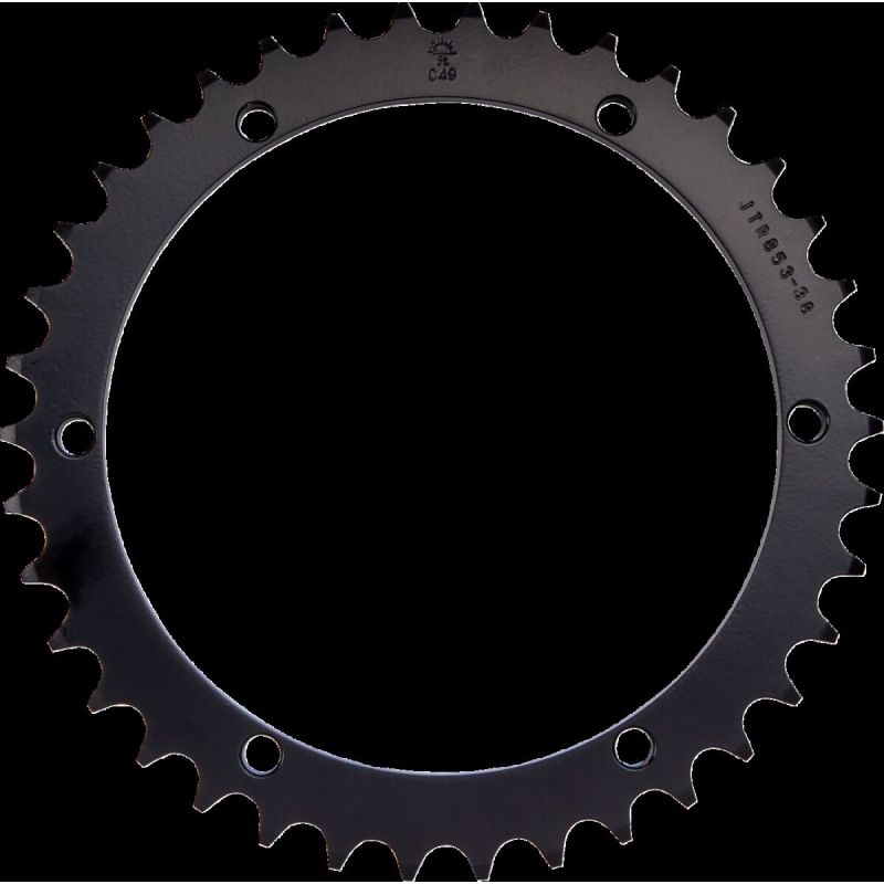 JTR853.38 REAR REPLACEMENT SPROCKET 38 TEETH 520 PITCH BLACK C49 HIGH CARBON STEEL