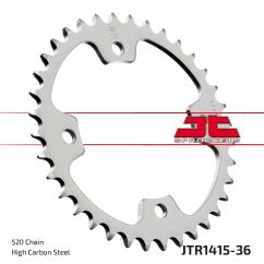 JTR1415.36 REAR REPLACEMENT SPROCKET 36 TEETH 520 PITCH NATURAL C49 HIGH CARBON STEEL