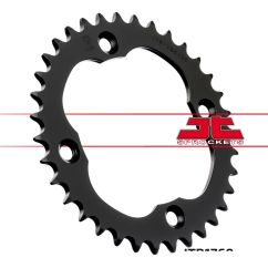 JTR1760.35 REAR REPLACEMENT SPROCKET 35 TEETH 520 PITCH BLACK C49 HIGH CARBON STEEL