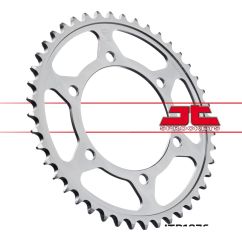 JTR1876.44 REAR REPLACEMENT SPROCKET 44 TEETH 525 PITCH NATURAL C49 HIGH CARBON STEEL