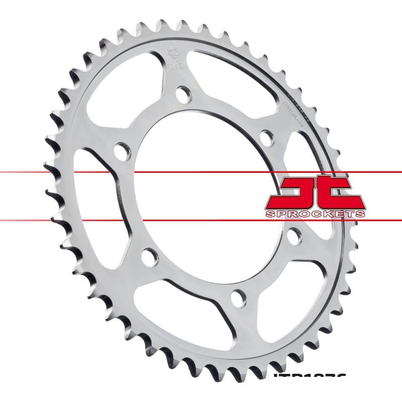 JTR1876.44 REAR REPLACEMENT SPROCKET 44 TEETH 525 PITCH NATURAL C49 HIGH CARBON STEEL