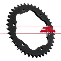 JTR763.40 REAR REPLACEMENT SPROCKET 40 TEETH 530 PITCH NATURAL C49 HIGH CARBON STEEL