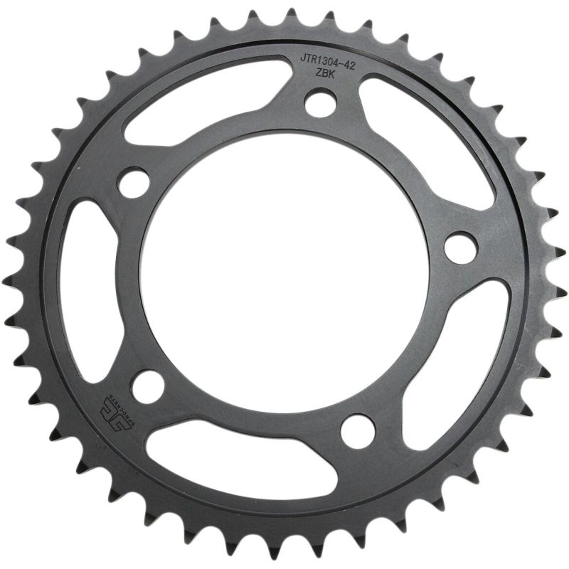 JTR1304.42ZBK REAR REPLACEMENT SPROCKET 42 TEETH 525 PITCH NATURAL C49 HIGH CARBON STEEL
