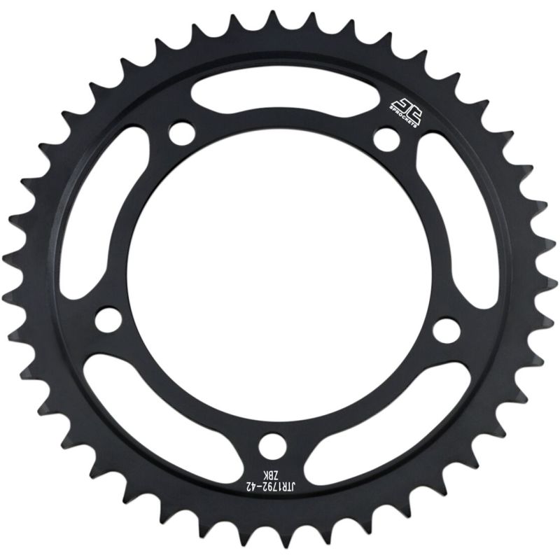 JTR1792.42ZBK REAR REPLACEMENT SPROCKET 42 TEETH 525 PITCH NATURAL C49 HIGH CARBON STEEL