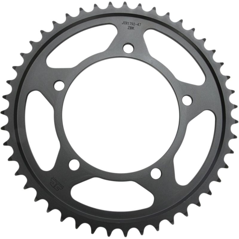 JTR1792.47ZBK REAR REPLACEMENT SPROCKET 47 TEETH 525 PITCH NATURAL C49 HIGH CARBON STEEL