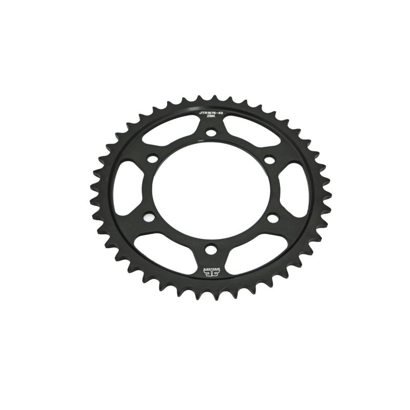 JTR1876.43ZBK REAR REPLACEMENT SPROCKET 43 TEETH 525 PITCH NATURAL C49 HIGH CARBON STEEL