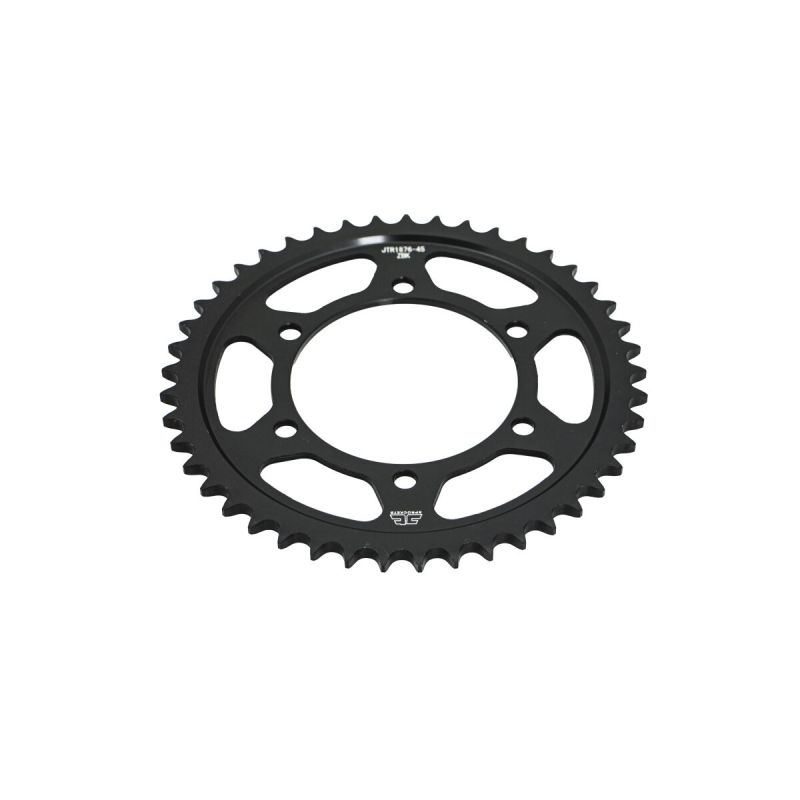 JTR1876.45ZBK REAR REPLACEMENT SPROCKET 45 TEETH 525 PITCH NATURAL C49 HIGH CARBON STEEL
