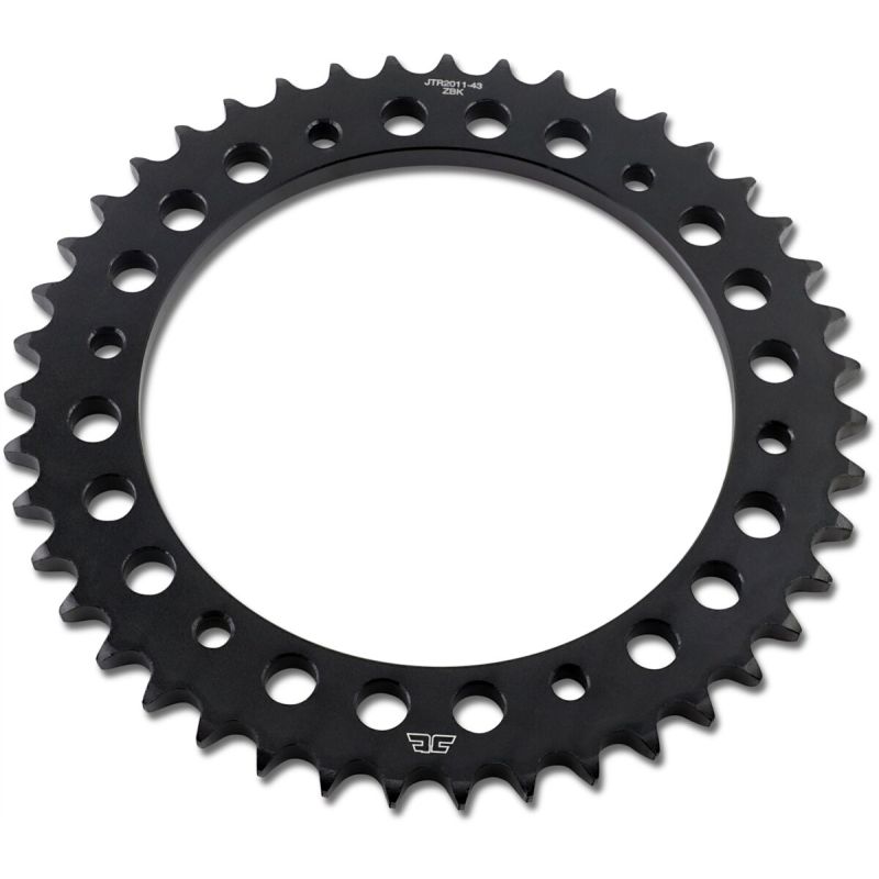 JTR2011.43ZBK REAR REPLACEMENT SPROCKET 43 TEETH 50 PITCH NATURAL C49 HIGH CARBON STEEL