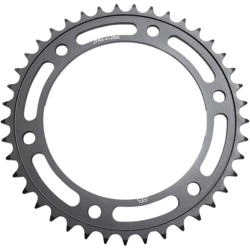 JTR3.41ZBK REAR REPLACEMENT SPROCKET 41 TEETH 525 PITCH BLACK C49 HIGH CARBON STEEL