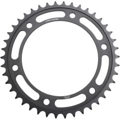 JTR3.42ZBK REAR REPLACEMENT SPROCKET 42 TEETH 525 PITCH BLACK C49 HIGH CARBON STEEL