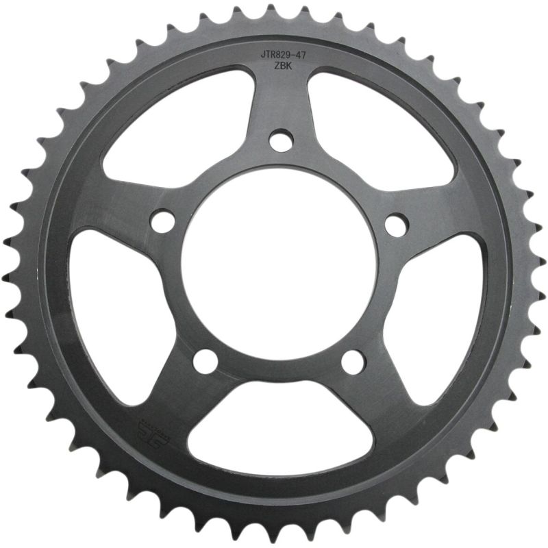 JTR829.47ZBK REAR REPLACEMENT SPROCKET 47 TEETH 50 PITCH NATURAL C49 HIGH CARBON STEEL