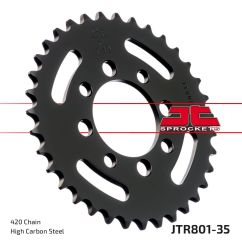 JTR801.35 REAR REPLACEMENT SPROCKET 35 TEETH 420 PITCH NATURAL C49 HIGH CARBON STEEL