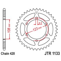 SPROCKET REAR 59T 420