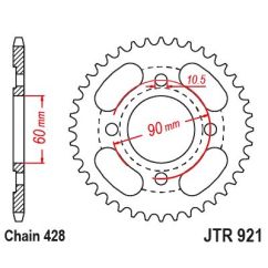 SPROCKET REAR 41T 428 - 12102837