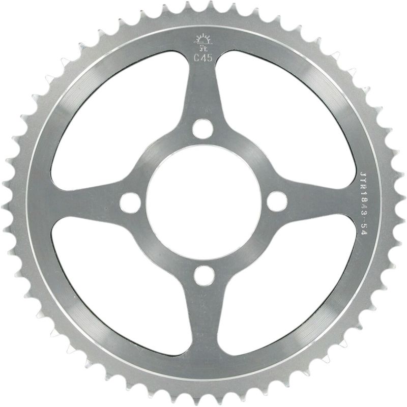 JTR1843.49 REAR REPLACEMENT SPROCKET 49 TEETH 428 PITCH NATURAL C49 HIGH CARBON STEEL