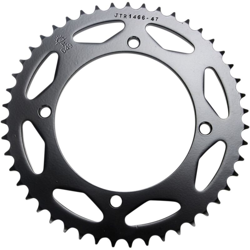 JTR1466.47 REAR REPLACEMENT SPROCKET 47 TEETH 428 PITCH NATURAL C49 HIGH CARBON STEEL