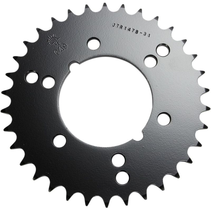 JTR1478.34 REAR REPLACEMENT SPROCKET 34 TEETH 520 PITCH NATURAL C49 HIGH CARBON STEEL