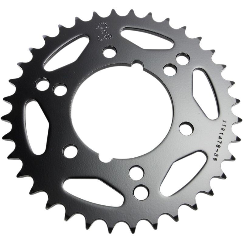 JTR1478.36 REAR REPLACEMENT SPROCKET 36 TEETH 520 PITCH NATURAL C49 HIGH CARBON STEEL
