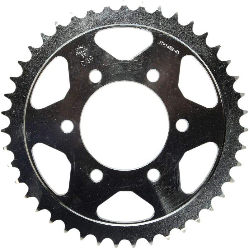 JTR1489.43 REAR REPLACEMENT SPROCKET 43 TEETH 525 PITCH NATURAL STEEL