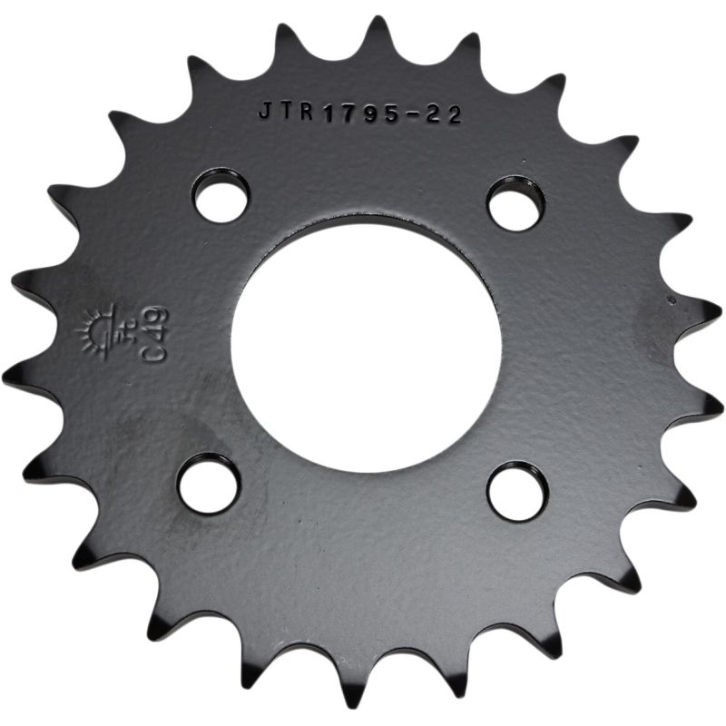 JTR1795.22 REAR REPLACEMENT SPROCKET 22 TEETH 520 PITCH NATURAL C49 HIGH CARBON STEEL