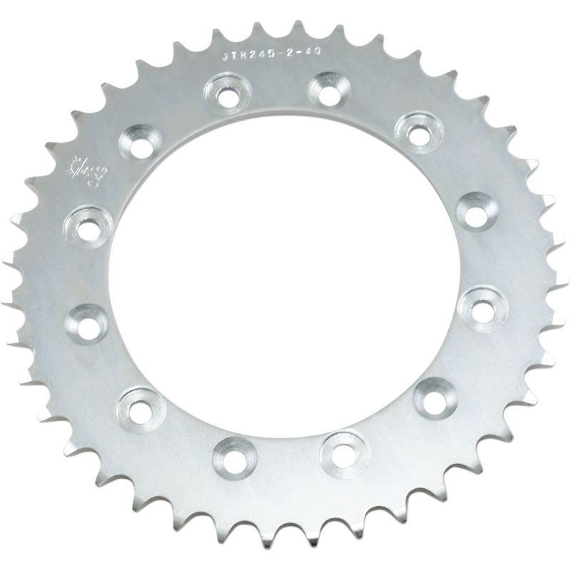 JTR245/2.40 REAR REPLACEMENT SPROCKET 40 TEETH 520 PITCH NATURAL C49 HIGH CARBON STEEL