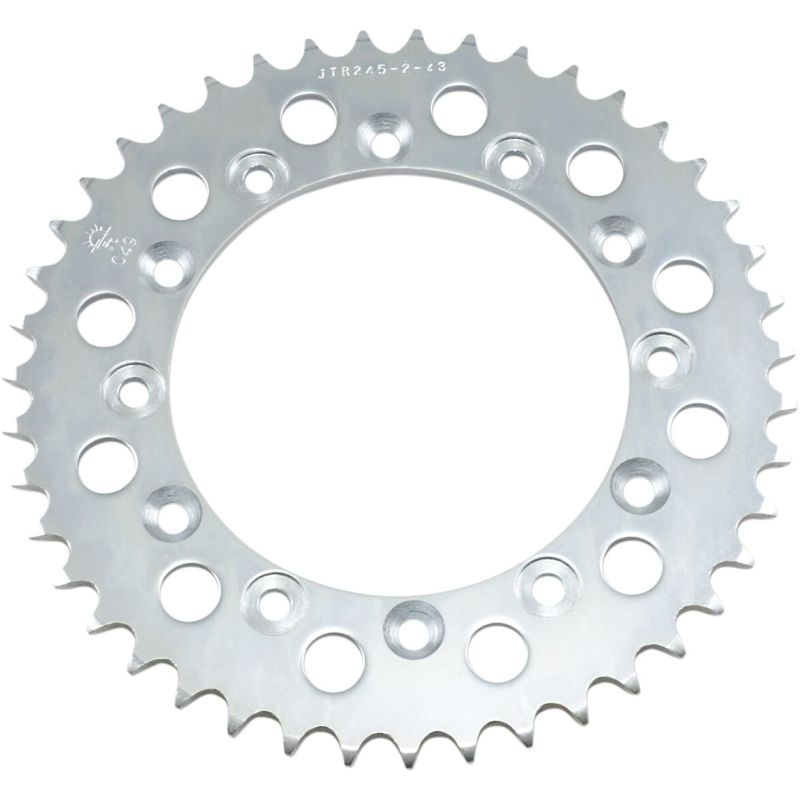 JTR245/2.43 REAR REPLACEMENT SPROCKET 43 TEETH 520 PITCH NATURAL C49 HIGH CARBON STEEL