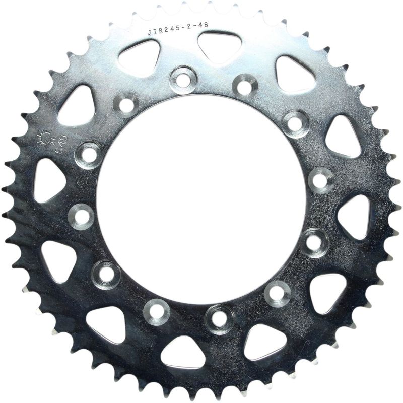 JTR245/2.48 REAR REPLACEMENT SPROCKET 48 TEETH 520 PITCH NATURAL C49 HIGH CARBON STEEL