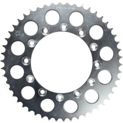 JTR245/2.50 REAR REPLACEMENT SPROCKET 50 TEETH 520 PITCH NATURAL C49 HIGH CARBON STEEL