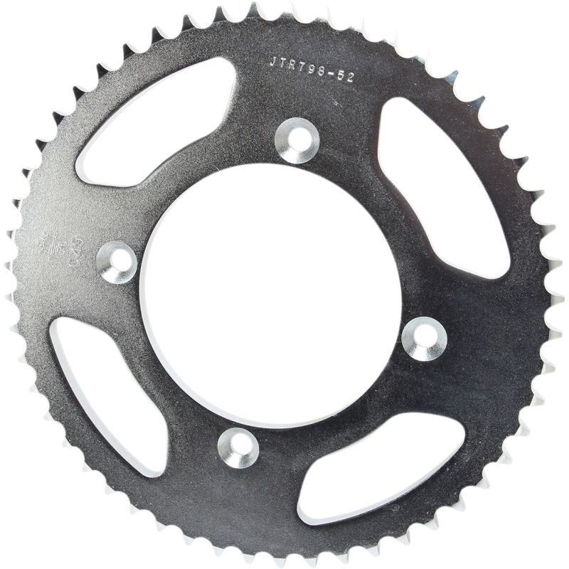 JTR798.52 REAR REPLACEMENT SPROCKET 52 TEETH 428 PITCH NATURAL C49 HIGH CARBON STEEL