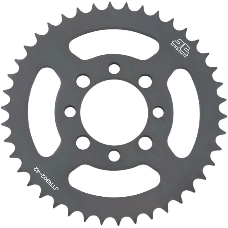 JTR802.42 REAR REPLACEMENT SPROCKET 42 TEETH 428 PITCH NATURAL STEEL