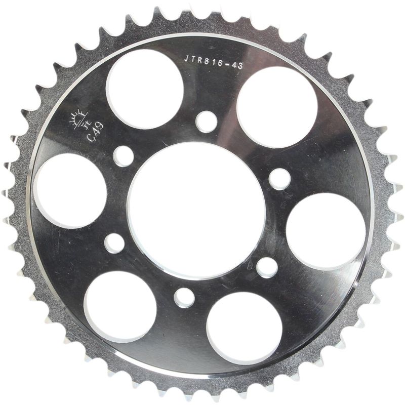 JTR816.43 REAR REPLACEMENT SPROCKET 43 TEETH 530 PITCH NATURAL STEEL