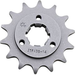 JTF438.14 FRONT REPLACEMENT SPROCKET 14 TEETH 520 PITCH NATURAL CHROMOLY STEEL ALLOY