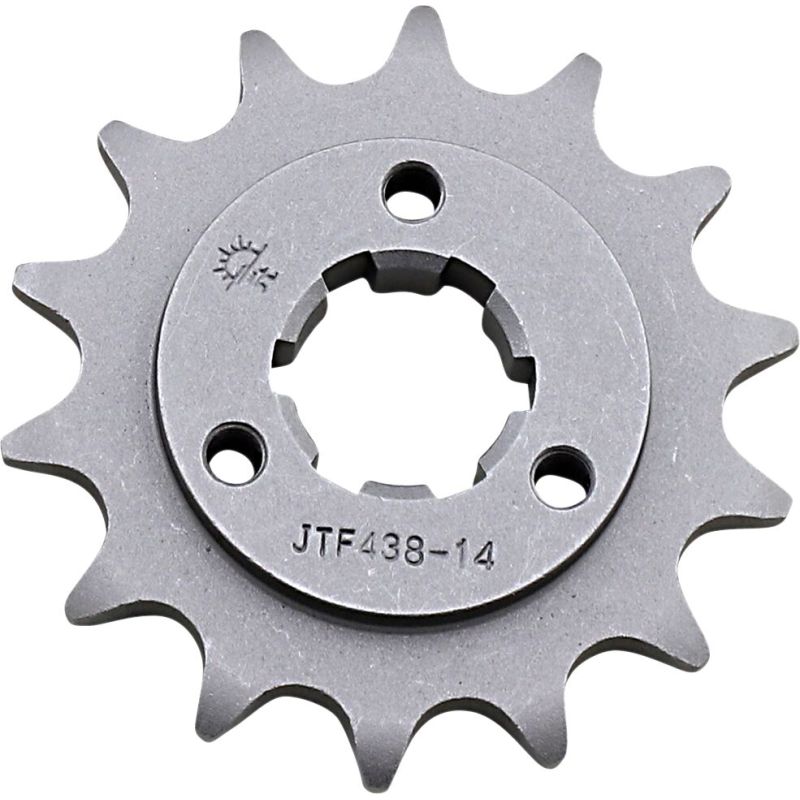 JTF438.14 FRONT REPLACEMENT SPROCKET 14 TEETH 520 PITCH NATURAL CHROMOLY STEEL ALLOY