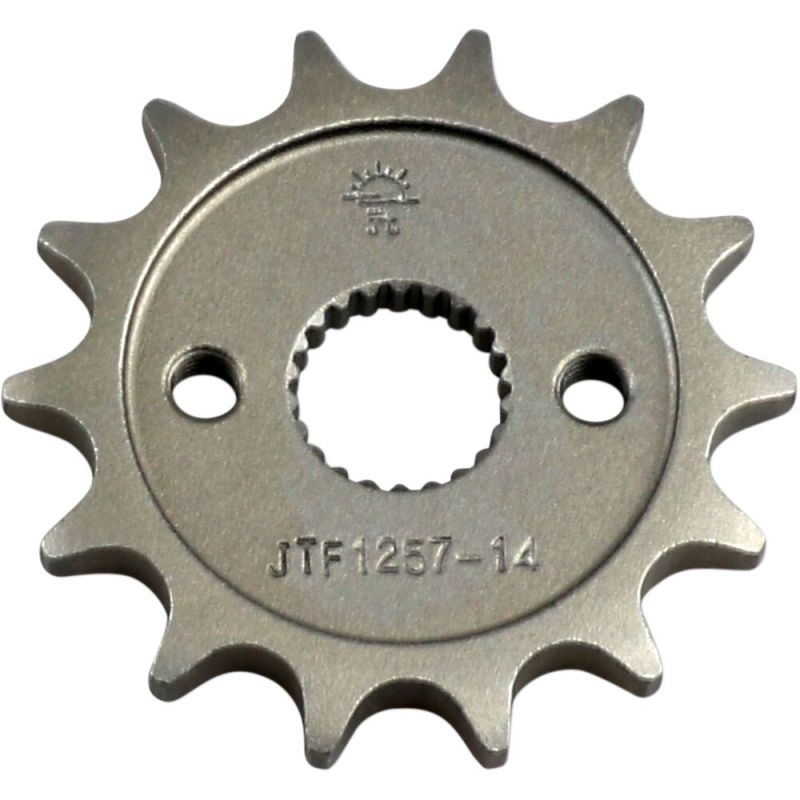 JTF1257.14 FRONT REPLACEMENT SPROCKET 14 TEETH 428 PITCH NATURAL STEEL