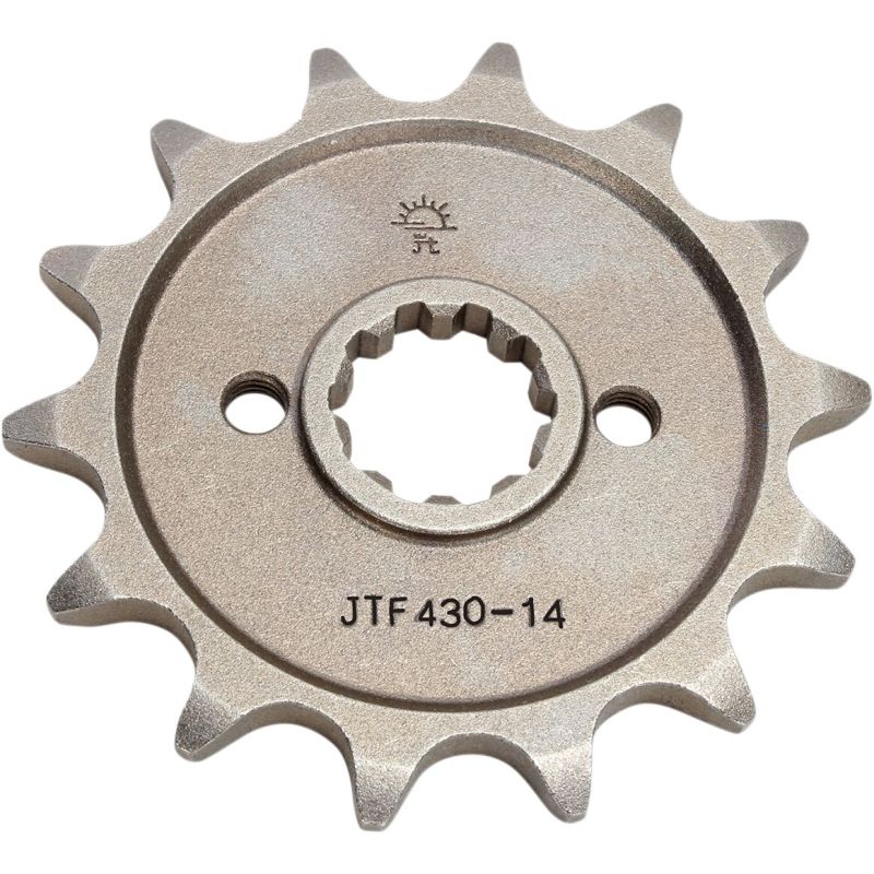 JTF430.14 FRONT REPLACEMENT SPROCKET 14 TEETH 520 PITCH NATURAL STEEL