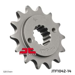 JTF1042.14 FRONT REPLACEMENT SPROCKET 14 TEETH 520 PITCH NATURAL STEEL