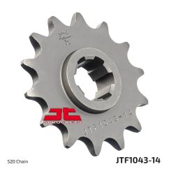 JTF1043.14 FRONT REPLACEMENT SPROCKET 14 TEETH 520 PITCH NATURAL STEEL