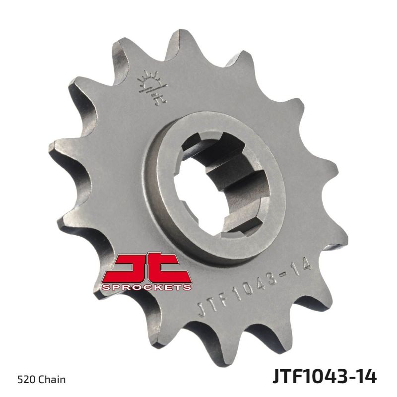 JTF1043.14 FRONT REPLACEMENT SPROCKET 14 TEETH 520 PITCH NATURAL STEEL