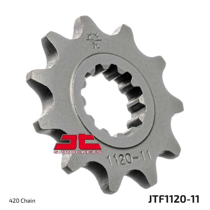 JTF1120.11 FRONT REPLACEMENT SPROCKET 11 TEETH 420 PITCH NATURAL STEEL