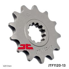 JTF1120.13 FRONT REPLACEMENT SPROCKET 13 TEETH 420 PITCH NATURAL STEEL