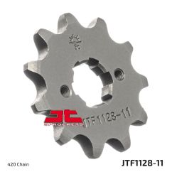 JTF1128.11 FRONT REPLACEMENT SPROCKET 11 TEETH 420 PITCH NATURAL STEEL
