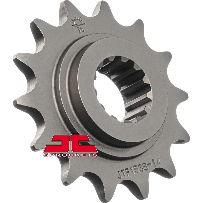 JTF1538.14 FRONT REPLACEMENT SPROCKET 14 TEETH 520 PITCH NATURAL STEEL