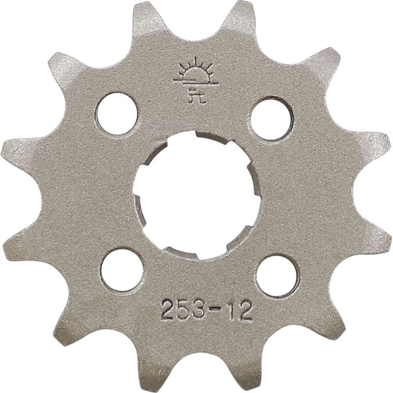 JTF253.12 FRONT REPLACEMENT SPROCKET 12 TEETH 420 PITCH NATURAL STEEL