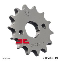 JTF264.14 FRONT REPLACEMENT SPROCKET 14 TEETH 428 PITCH NATURAL STEEL