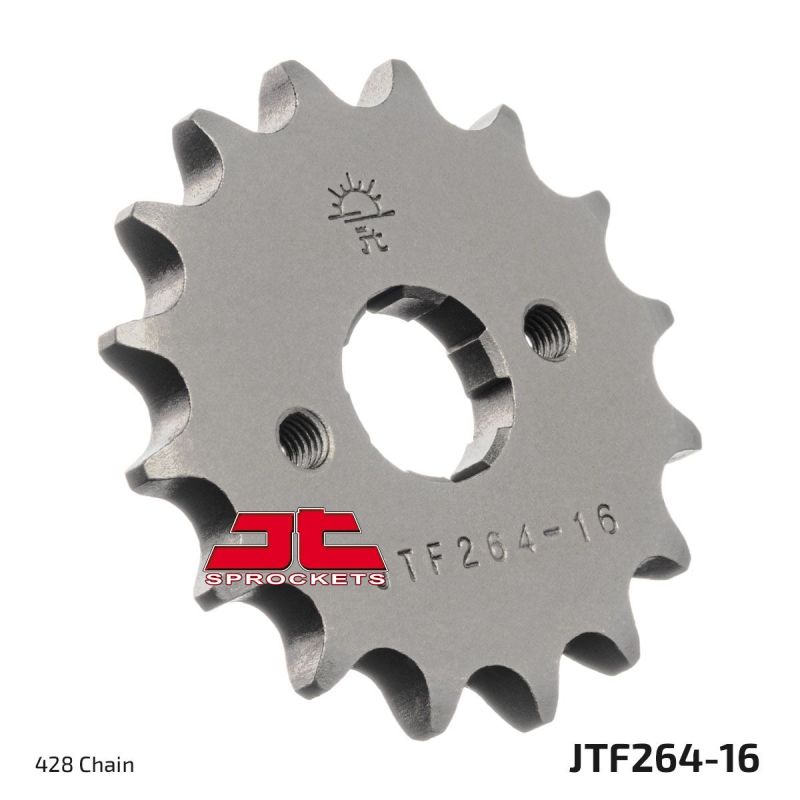 JTF264.16 FRONT REPLACEMENT SPROCKET 16 TEETH 428 PITCH NATURAL STEEL