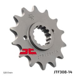 JTF308.14 FRONT REPLACEMENT SPROCKET 14 TEETH 520 PITCH NATURAL STEEL