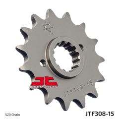 JTF308.15 FRONT REPLACEMENT SPROCKET 15 TEETH 520 PITCH NATURAL STEEL