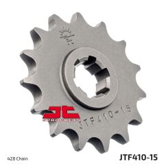 JTF410.15 FRONT REPLACEMENT SPROCKET 15 TEETH 428 PITCH NATURAL STEEL